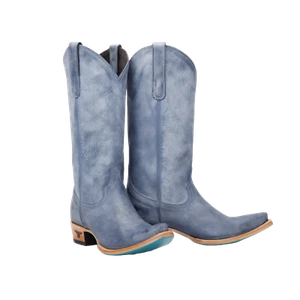 Lane Boots Ladies Emma Jane Washed Denim Western Boots LB0558V - Picture 1 of 50