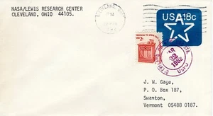 NASA/LEWIS REASEARCH CENTER, CLEVELAND, OH, 1982 FDC18418 - Picture 1 of 1