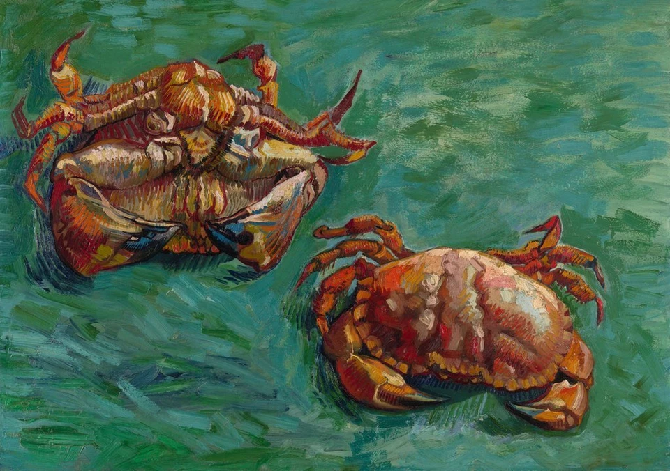 Two Crabs 1889, Vincent van Gogh, Wall Art Print Poster 11" x 14"           1890 - Image 1 of 1