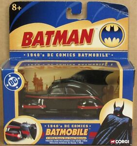 Corgi 77309 Batman (1940's DC Comics) "Batmobile" Car 1:43 NOS