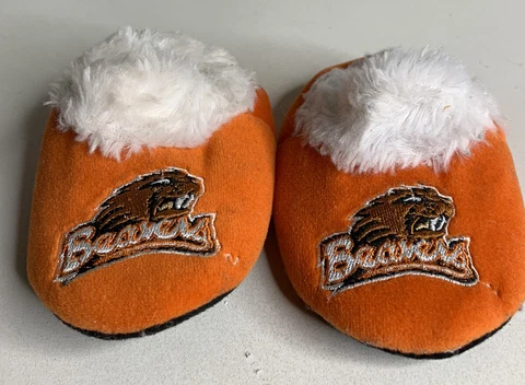 OSU Beavers Slippers Baby XL Orange Oregon State University Forever Collectibles Cover
