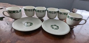 Stratford Wedgwood EDME 6 Demitassse Cups And 2 Saucers - Picture 1 of 12
