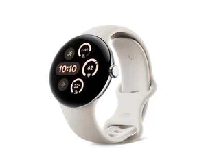 Google Pixel Watch 3 LTE GPS 41mm Silver Wi-Fi GA05282 Grade A UK 1 Yr Warranty - Zdjęcie 1 z 8