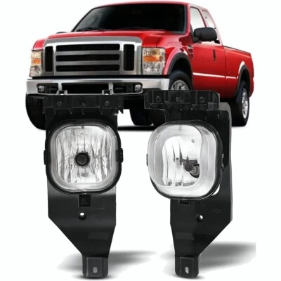 Fits 2005-2007 Ford F250 F350 SuperDuty 2005 Excursion Driving Bumper Fog Lights - Image 1 of 4