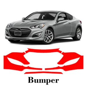 bumper PreCut PPF Paint Protection Film For Hyundai Genesis Coupe 2013-2016 - Picture 1 of 7