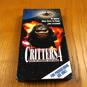 Critters 4 VHS 1992 Promo Screener Cult Horror Promotional Use Only VTG Video - Picture 1 of 12