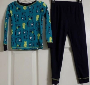 Boy's Carter's Pajamas 2 Piece Pants Shirt Pajama Set Size 5T One Eyed Animal - Picture 1 of 7