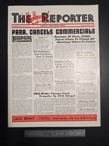 Hollywood Reporter 1 ottobre 1938 Paramount Frank Capra Charles Boyer Italia RKO - Foto 1 di 5