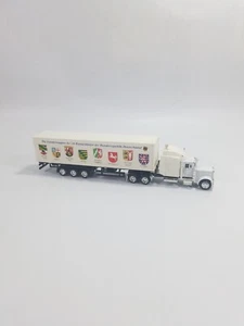 German Cities Semi Truck Tractor w/ Tri Axle Box Trailer Bought in Germany 12" - Picture 1 of 13