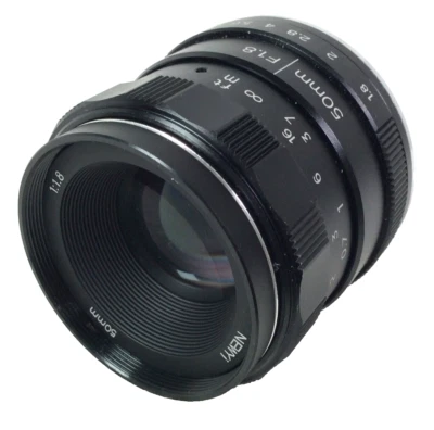 Newyi 50Mm F1.8 for Canon EOS M M2 M3 M5 M6 Large Aperture Portrait Manual Lens - Image 1 of 4