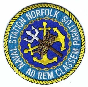 Stazione navale Norfolk - 4 pollici FE BC patch gatto n. c6360 - Foto 1 di 1