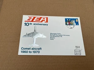 BEA Flown cover 10th anniversary comet 1960-70 17/9/1970 - Picture 1 of 2
