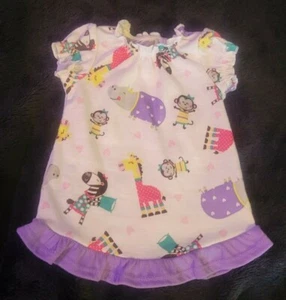 Cute Purple Animal Print Pajama's Gown 18" doll American Girl Our Generation - Picture 1 of 7