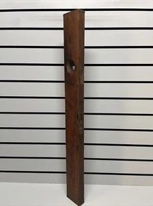 Rare Antique Wood Level Brass Bound Disston & Morss, Phila., 1878 Good Vials - Picture 1 of 17