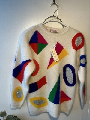 女士毛衣 Rafaella 奶油带安哥拉头发颜色 S — 第 1/4 张图片