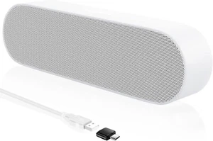 Lautsprecher Soundbar PC Computer Laptop 5W Monitor Boxen Box USB Weiß B331 - Bild 1 von 7