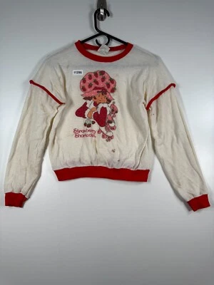 Vtg Dobie Kids Girls Strawberry Shortcake Graphic Sweatshirt Size Large 14-16 - Image 1 of 4