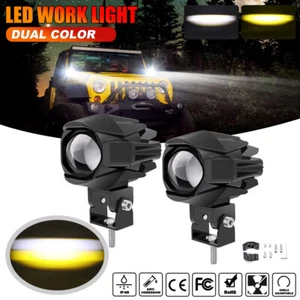 For Jeep Wrangler JK JL TJ Offroad 4X4 Pair 3'' Led Work Lights Driving Lamps - Picture 1 of 17