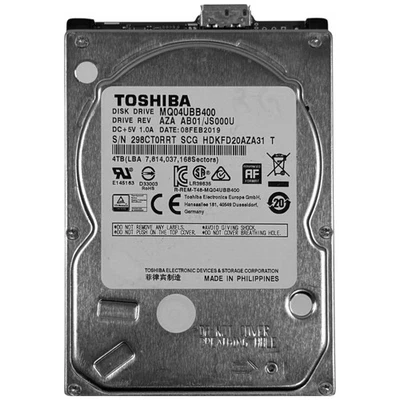 Toshiba 4 TB MQ04UBB400, AZA AB01/JS000U, SCG, HDKFD20AZA31 T, USB 3.0 FEB 2019 Foto 1 de 4