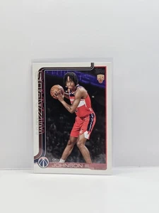 2025-26 Topps Basketball #206 Tre Johnson III RC Base Card Washington Wizards - Bild 1 von 2