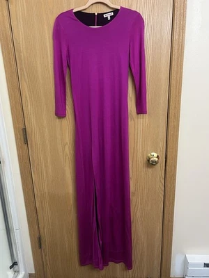 NWT Juicy Couture 100% SILK Fuchsia Pink Maxi Cocktail Prom Dress Gown Womens XS - Image 1 of 4