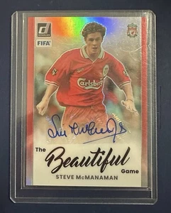 Fútbol Panini Donruss 2022-23 Steve McManaman rojo automático Liverpool/49 - Imagen 1 de 2