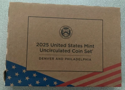 2025 UNCIRCULATED DENVER AND PHILADELPHIA COIN SET - 20 COINS IN UNOPENED BOX  - Image 1 of 3
