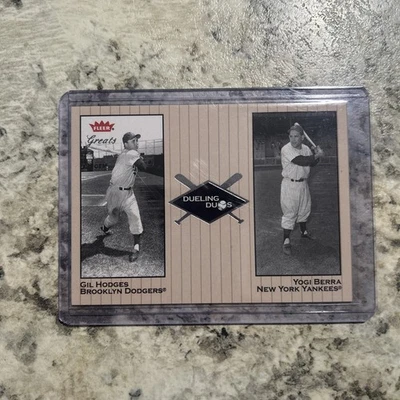 2002 Fleer Greats - Dueling Duos Yogi Berra, Gil Hodges #13 DD - Image 1 of 2