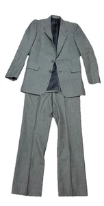 Christian Dior Suit Mens Jacket 34X32 Pants Monsieur Vintage Gray - Picture 1 of 16
