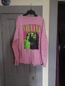 Camicia manica lunga Nirvana rosa caldo taglia grande - Foto 1 di 5