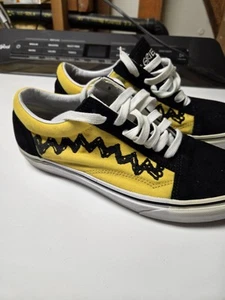 Zapatillas Vans X Peanuts Old Skool Charlie Marrón Buen Duelo Para Mujer 9.5 Hombres 8 - Imagen 1 de 9