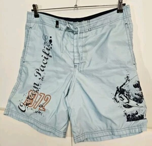 Ocean Pacific Boardshorts - Vintage Soft Touch Pocketed Swim Shorts UK Med - Picture 1 of 9