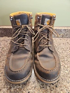 Carhartt Work Boots Men's 13 Brown Waterproof Leather CMW6197 Soft Toe - Picture 1 of 9