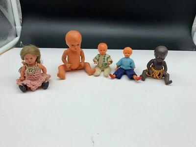 Konvolut Zelluloid Puppen 5 Stück bis. 11 cm. Guter Zustand  - Bild 1 von 2