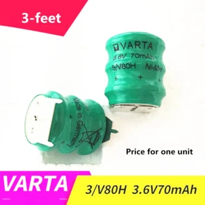 1 Pc. New 3/V80H 33.6V 70MAH Ni-MH Rechargeable Numerical Control Battery 3-feet - Picture 1 of 2