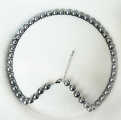  Genuine 8mm Sea South Shell Pearl Necklace 18 Inch AAA - Image 1 of 4