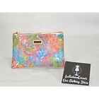 Lilly Pulitzer Women's Clear Vinyl Cosmetic Makeup Zipper Pouch Small 1923