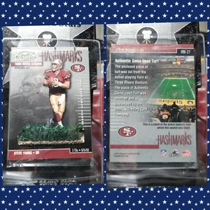 2002 DONRUSS CLASSICS HASHMARKS STEVE YOUNG Three Rivers Stadium Turf Card - Picture 1 of 1