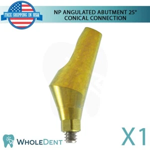 1x NP Conexión Cónica Pilar Angulado 25° Titanio Dental - Imagen 1 de 3