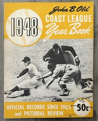 JOHN B. ANTIGUO ANUARIO 1948 LIGA COSTA JOE DIMAGGIO Foto 1 de 4