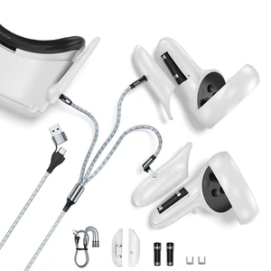 All-In-One Magnetic Charging Kit for Oculus Quest 2, 2000Mah Rechargeable Batter - Picture 1 of 12