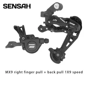 Sensah MX9 right finger pull + MX9 rear pull 9 speed MTB Bike Set - Picture 1 of 3