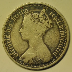 mw27218 Great Britain Silver Florin 1872 Victoria KM#746.2 - Picture 1 of 2