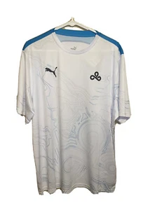 Camiseta deportiva Puma Cloud9 E7 763329 02 para hombre talla XL blanca azul nueva con etiquetas celda seca - Imagen 1 de 9