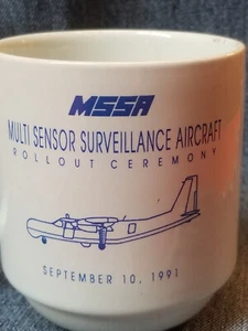 Vintage Westinghouse MSSA Multi Sensor Surveillance Aircraft Rollout Coffee Mug - Picture 1 of 4