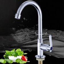 Kitchen/Bathroom 360° Mounted Bar Sink Faucet Single Cold Water Tap Home ^UK