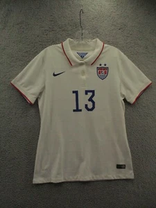 Nike 2014 USA Soccer Jersey Dri Fit White Morgan #13 Women's Size L Large - Picture 1 of 12