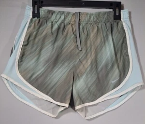 Nike Dry Dri-fit Temp Running Shorts Lined Womens Size M 831290-003 Green Blue - Picture 1 of 8