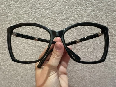 Gafas de sol Swarovski SK 148 01B negras de gran tamaño lentes negras 56-15 135 marcos solamente Foto 1 de 4