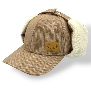 Fischgrätmuster Kunstfell gefütterte Kappe Mütze Ohrenklappe Abdeckungen Top of the World von Fanatics - Bild 1 von 7